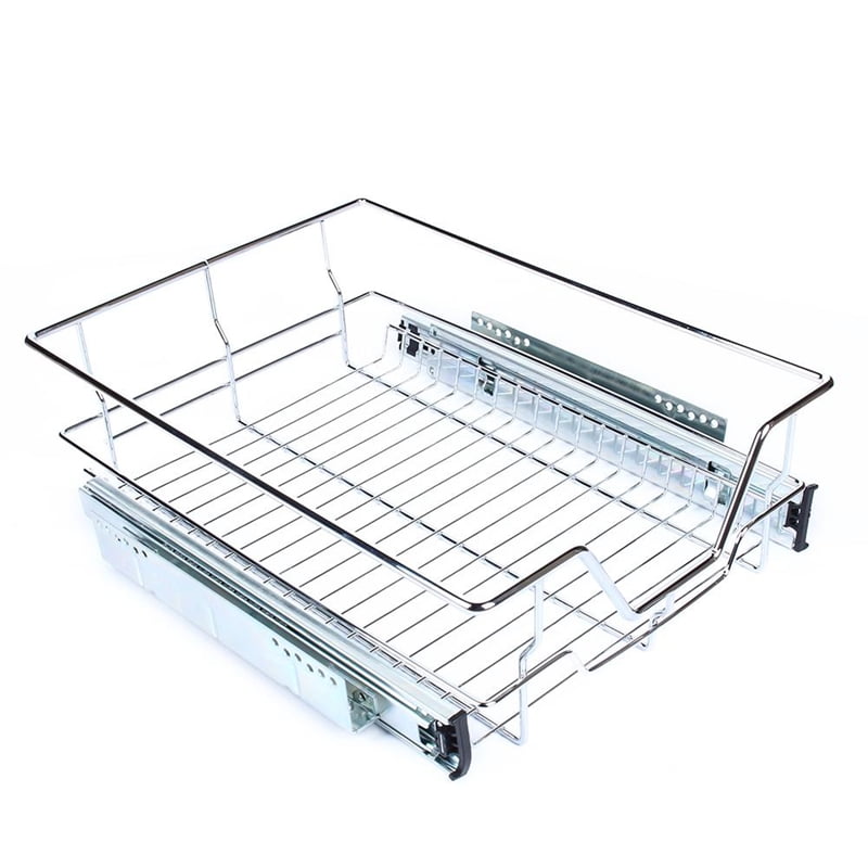 Walfront Sliding Cabinet Basket Organizer Drawer Roll Out Under