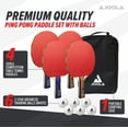 thumbnail image 2 of Set de palas de ping pong JOOLA Advanced Premium 4 palas, 2 of 6