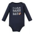 thumbnail image 6 of Hudson Baby Infant Boy Cotton Long-Sleeve Bodysuits, Football Huddles 5-Pack, 12-18 Months, 6 of 7