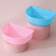 thumbnail image 4 of Mightlink Dog Food Bowl Wear-resistant Anti-deformed Smooth Surface Hanging Solid Color Feed Water Non-slip Dog Bowls Pet Feeder for Pet Cage, 4 of 6