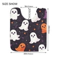 thumbnail image 5 of Yayeee Bath Rug for Bathroom Floor Non Slip Rectangle Fluffy Soft Absorbent Mat, 16"x24", White Halloween Ghosts, 5 of 7