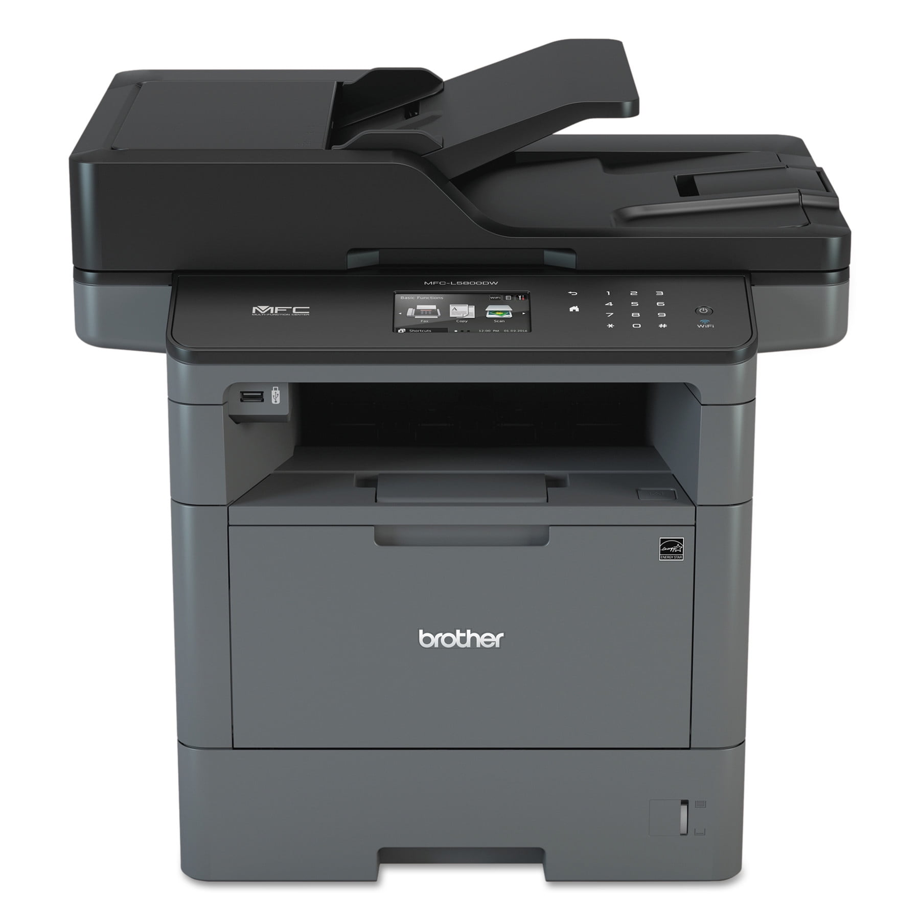 Brother MFC-L6800DW Wireless Monochrome All-in-One Laser Printer, Copy Fax Print Scan by Brother