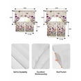 thumbnail image 5 of Vintage Flowers Swag Kitchen Curtains Sets for Windows 24 Inch Length, Watercolor Butterfly Dragonfly Daisy Beige Short Window Curtain Panels Swags Valances and Tiers 3 Piece Set for Cafe/Dining Room, 5 of 5