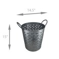 thumbnail image 4 of Lot de 2 Seaux d'Olive en Métal Galvanisé avec Poignées Intégrées, 4 of 4