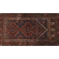 thumbnail image 1 of Ahgly Company Machine Washable Indoor Rectangle Traditional Vermilion Red Area Rugs, 2' x 4', 1 of 7