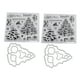 thumbnail image 1 of 2 Uds Sellos Transparentes Troqueles de Corte de Sellos Patrón de Alce de árbol de Navidad de Acero Al Carbono para Manualidades Manualidades álbum de Recortes, 1 of 8