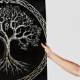 thumbnail image 3 of Orinice Tree of Life Branches Bathroom Decor Set - Colorful Luxurious Polyester Shower Curtain Set with Hooks 69x72, 3 of 7