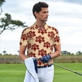 thumbnail image 3 of Balery Thanksgiving Sketch Turkey Camisa Polo de Hombre con Estampado, de Manga Corta y Tejido Medio, Camisa Tipo Golf Polo-Medium, 3 of 6