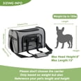 thumbnail image 4 of Collapsible Soft Sided Pet Carrier for Small Medium Dogs Cats Airline Approved Travel Bag, 4 of 6
