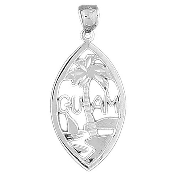 Jewels Obsession Sterling Silver Guam Pendant