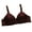 Coffee, variant on Womens Bras B/C Cup Lace Embroidery Back Hook Adjustable Straps Thin Breathable Comfortable Wire Free Bra Non Removable Full Coverage Gathering Anti Sag Everyday Underwear