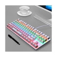 thumbnail image 3 of K7 Wired Keyboard Sensitive Plug Play RGB Cool Light USB2.0 87 Keys USB Keyboard for Players - Black, 3 of 5