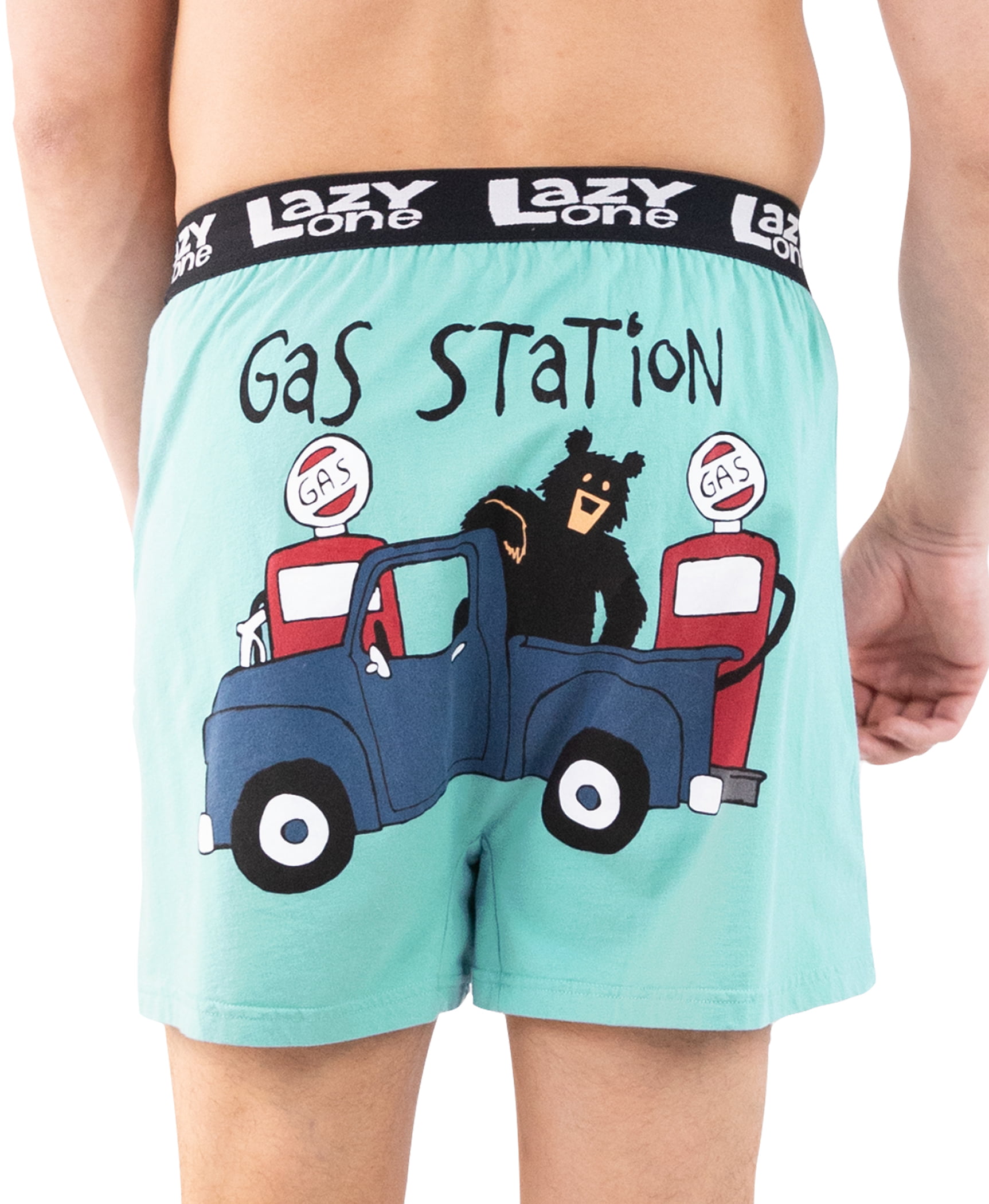 Gag Gifts for Men Novelty Boxer Shorts Humorous Underwear Lazy One Funny Boxers Bear Designs 