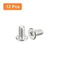 thumbnail image 3 of Unique Bargains M5x0.8x10mm 12Pack Metal Flat Round Head Screws Phillips Drive Machine Bolt, 3 of 5