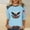 Light Blue 4th of july womens tshirt a1, variant on Women's 4th of July Plus Size T-Shirt American Flag Eagle Graphic Print Casual Basic Tee 3/4 Sleeve Round Neck Top Holiday Patriotic Shirts, White M