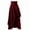 Wine, variant on Fesfesfes Women Skirt Solid Punk Casual Ruched Midi High Waist Skirt Clothes Sale