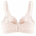 thumbnail image 2 of Ovbmpzd Push Up Womens Everyday Bras Beige Lace Supportive No Underwire Bras,42, 2 of 4