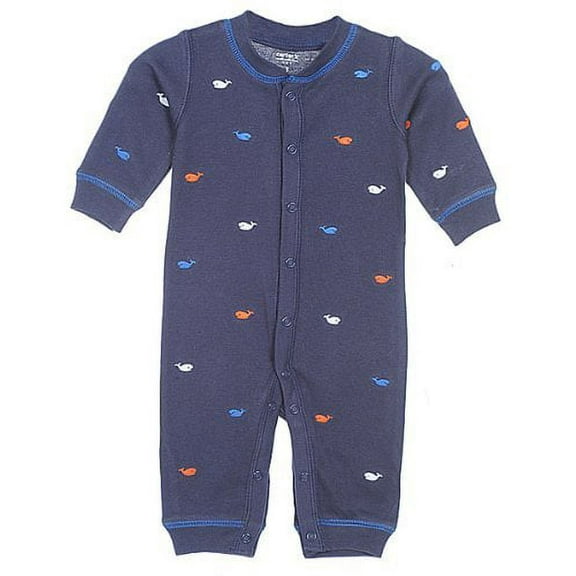 Carter's Easy Entry Sleep N Play - Little Whales-3 Months