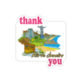 thumbnail image 1 of Hand-painted Brazil Rio De Janeiro Thank You Stickers Quote Grateful, 1 of 3