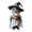 B, variant on OIUR Halloween Cat Ornament Cute Cat with Witch Hat Pumpkin/Skull Hanging Decoration 2D Flat Acrylic Car Rearview Mirror Charm for Home Window Christmas Tree Decoration