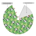 thumbnail image 2 of Sikiie Cartoon Panda And Leaf 1 30-48 inches {designName} Print Christmas Tree Skirt Snowman Xmas Tree Skirt with Edge Christmas Decorations for Holiday Party36", 2 of 7