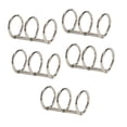 thumbnail image 1 of Carpetas de Hojas Metálicas Sueltas Zulema 5x 3 Anillos Plata 25mm, 1 of 8