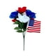 thumbnail image 2 of Flores Artificiales de Seda para El Día de La Independencia | Decoración Floral Falsa En Rojo, Blanco y Azul | Ramo de Plástico de 32 Cm | Accesorios para Fiestas | Centro de Mesa para Barbacoas, Pic, 2 of 6