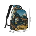 thumbnail image 2 of Yiaed Cute Green Dinosaur Blue Sky Print School Backpack College Backpack Daypacks for Students High School Spacious and Durable Daypack for Work and Travel-One Size, 2 of 6