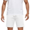 thumbnail image 6 of Besolor Men's Running Shorts Wide Leg Elastic Drawstring Waist Thin Breathable Summer Beach Casual Workout Shorts with Pocket(X-Large,White), 6 of 6