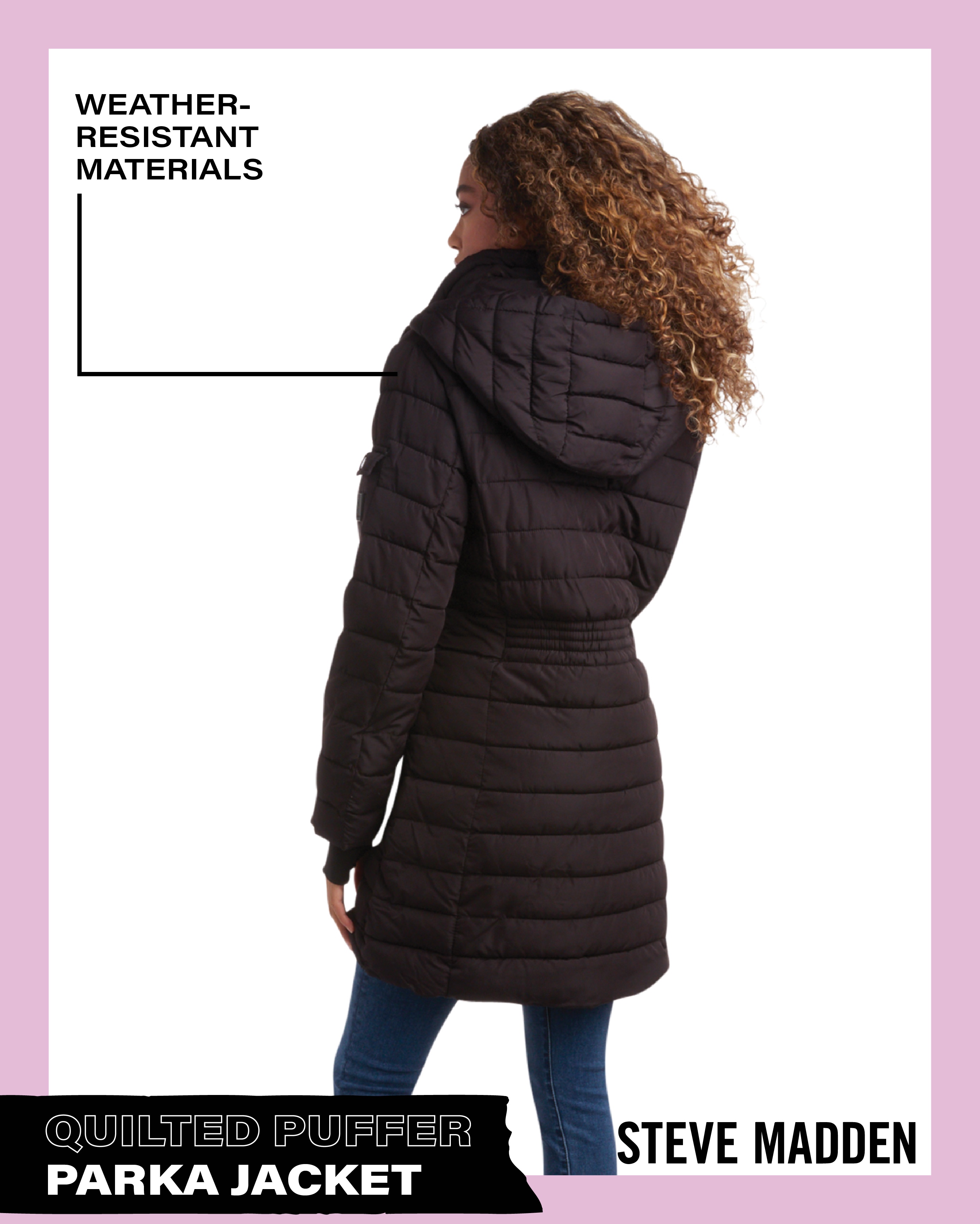 Steve Madden Women's Packable Long Puffer Parka Coat photo 5