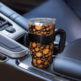 thumbnail image 5 of 40oz Tumbler,Halloween Happy Pumpkins Pattern Insulated Tumblers with Removable Handle,Stainless Steel Double Vacuum Coffee Tumbler Cup with Straw for Home,Office,Travel,Party, 5 of 5