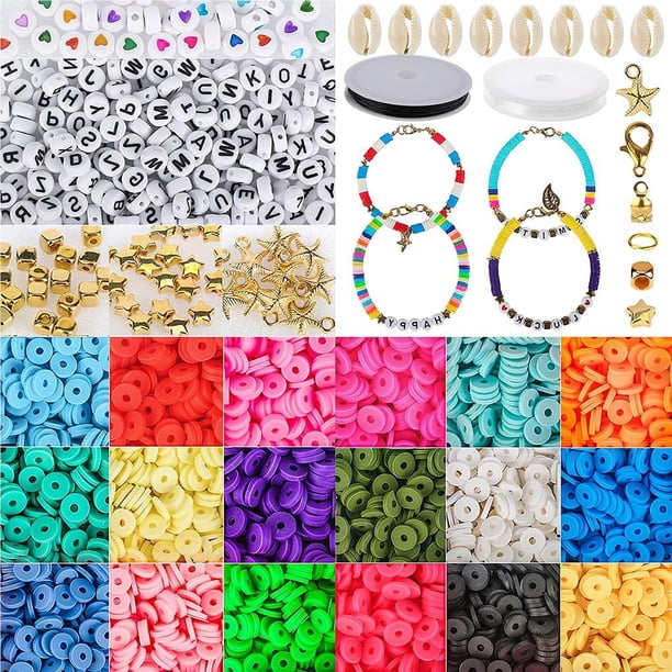Arcilla Polimérica Diy Perlas Planas De Arcilla Flake Shell Pieza De Cerámica Suave Perlas De Cerámica Suave Disco De Color En Caja Kit De Fabricación De Joyas Bohemias 5000 Unids 6Mm Perlas Sweethay HA022097-00