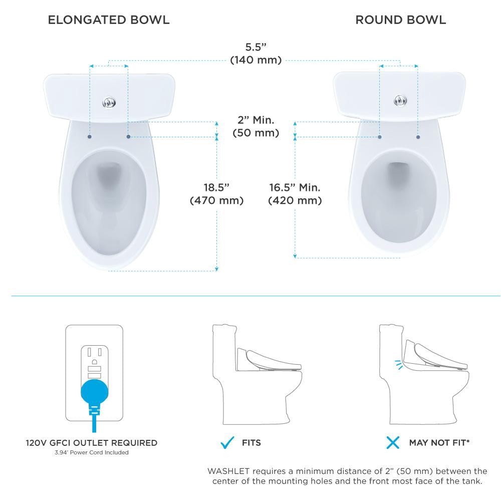 Toto SW3046#12 Washlet S500e Elongated Bidet Toilet Seat with E-water Plus & Contemporary Lid, Sedona Beige