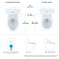 thumbnail image 5 of Toto SW3046#12 Washlet S500e Elongated Bidet Toilet Seat with E-water Plus & Contemporary Lid, Sedona Beige, 5 of 12