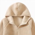 thumbnail image 7 of Staki Girls Fleece Jacket Soft Plush Sherpa Faux Fur Hooded Winter Jacket for Girls Warm Lightweight Cozy Teddy Coat 3-18Y(Coffee,11-12 Years), 7 of 7