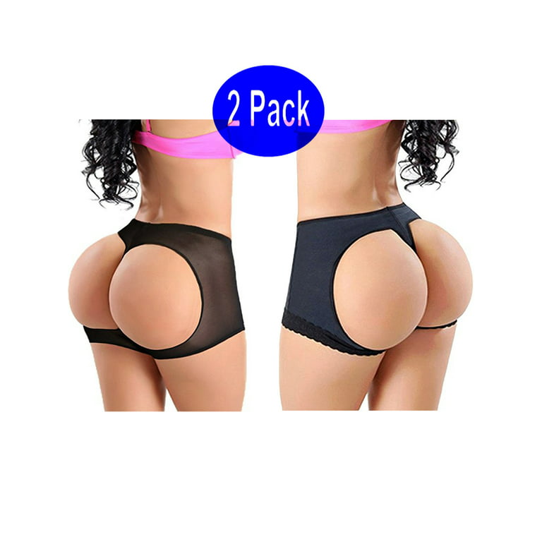 LELINTA Women's Ultra Firm Control Shaping Butt Lifter Panties Body Shaper  Low Waist Seamless Hollow Out Shapewear 2-Pack