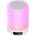thumbnail image 1 of Altavoz Bluetooth, luz LED, luz nocturna, lámpara de noche inteligente sensible al tacto, regulable, carga USB, portátil, cambio de color RGB, 1 of 5