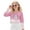 Cat Bow Pink, variant on COEQINE Girls Crop Top Sweatshirt Long Sleeve Crewneck Fall Winter Pullover Cute Casual Loose Fit Streetwear Clothes for Teen Kids Age 5-6, Highland Cow Moon Lavender