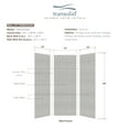 thumbnail image 5 of Transolid Swk363696 Saramar 36" W X 36" D X 96" H Three Panel Shower Wall Kit - Grey Beach, 5 of 7