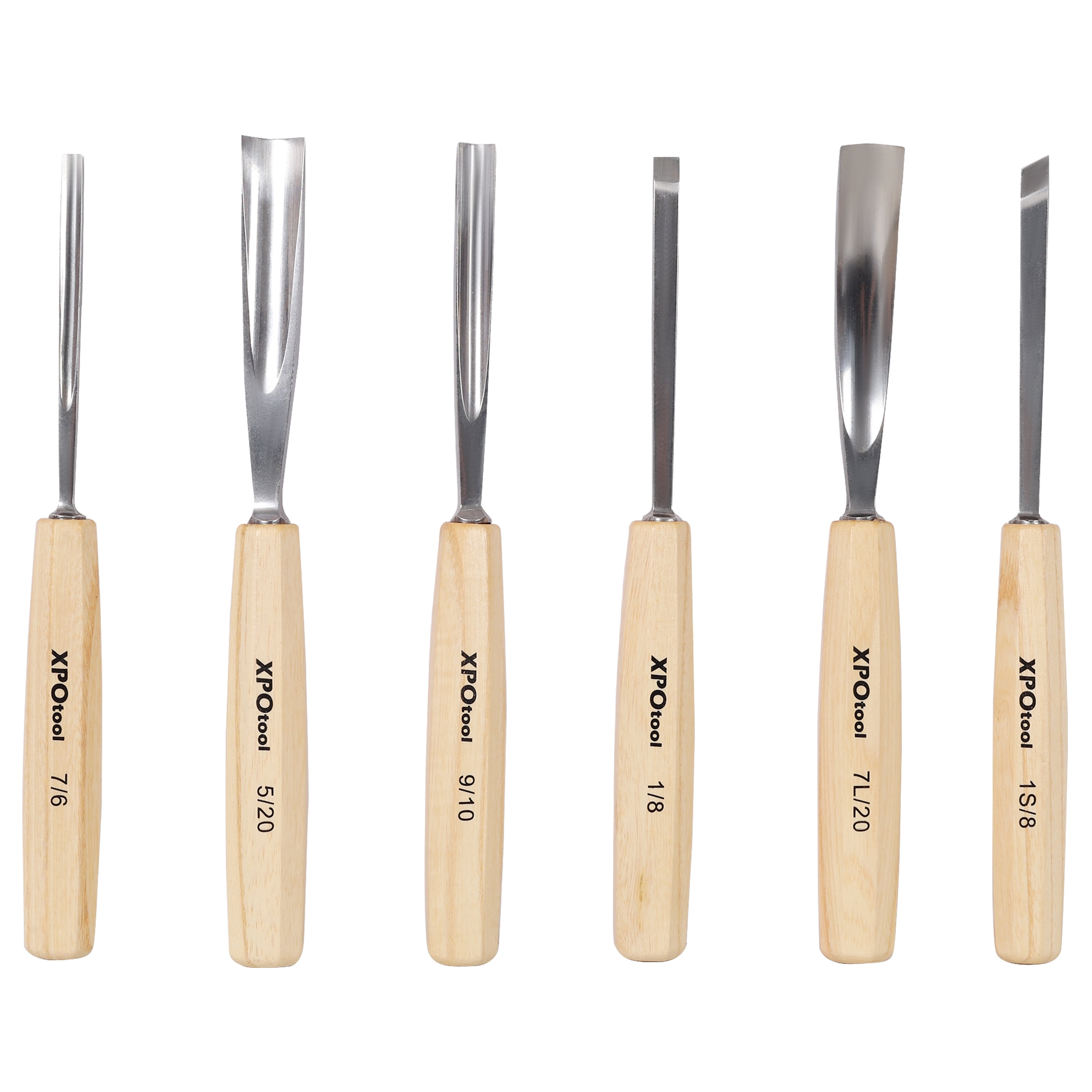 12-Piece Professional Wood Carving Chisel Set, Razor Sharp 60CRV Steel Blades Wood Carving Tools, Willow Wood Comfort Grip Handles with Canvas Storage Bag, Ideal for Beginners & Woodworking