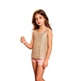 thumbnail image 2 of Toddler Kids Girls Tank Tops Casual Glitter Tank Top For Sparkling Sequin Sleeveless Tee Lightweight School Top Fit Casual Loose Tops 14-15 Years, 2 of 6