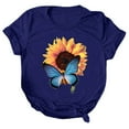 thumbnail image 3 of Womens T Shirts Summer Shirt Short Sleeve Stylish Casual T-Shirt Tops, 3 of 4