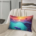 thumbnail image 5 of Susaid Hawaiian Island Dolphin Print Pillowcases Multiple Size, Pillow Cover Super Soft Envelope Closure Standard Pillow Case-20"x30", 5 of 6