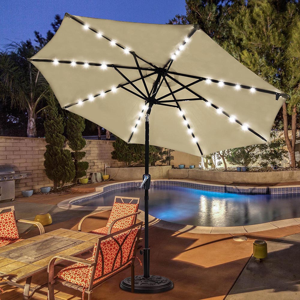 Garden Patio Umbrellas Umbrella Canopy 9 Ft 6 Ribs Top Patio Market Outdoor Replacement Cover Vv Home Garden Entsrilanka Org