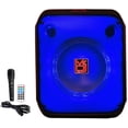 thumbnail image 5 of 2 MR DJ CUBE8 8" Rechargeable Portable Bluetooth Karaoke Speaker with Party Flame Lights Microphone TWS USB FM Radio, 5 of 13