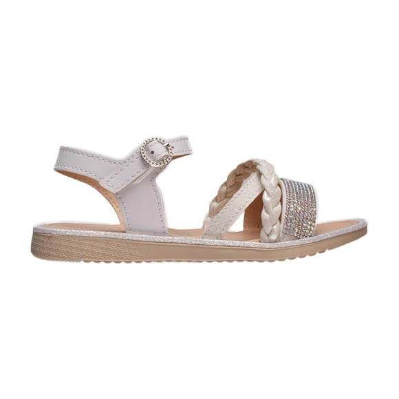 Sandalia Trencitas Niña Casual blanco 20