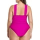 thumbnail image 3 of Trajes de baño para mujer Traje de baño de una pieza con control de abdomen y espalda cruzada al frente Traje de baño, 3 of 5
