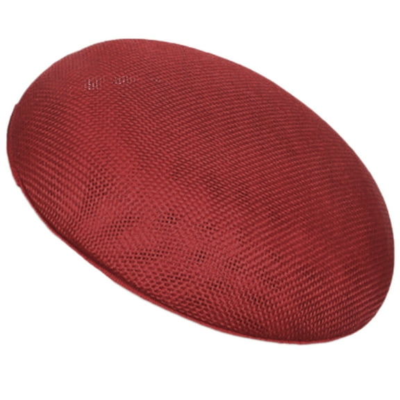 URTERYSER 15cm Sinamay Hat Fascinators Hat Base for Women Millinery Accessories Cocktail Teaparty Headpieces Round Hat Base Red