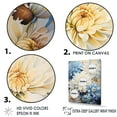 thumbnail image 3 of Designart "Blissful White And Blue Mums In The Garden IV" Mums Floater Framed Wall Art Prints, 3 of 5