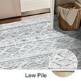 thumbnail image 5 of 8'x10' Area Rugs for Living Room, UNTIMATY Washable Rugs Boho Moroccan Carpet Distressed Indoor Rug for Bedroom Dining Room Office Foldable, Boho Gray, 5 of 8